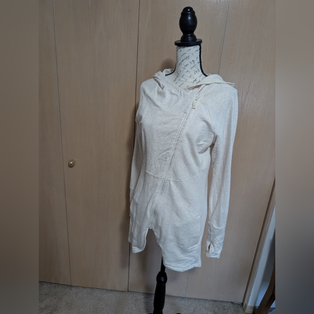 The North Face Women’s Cross-Zip Assymerical Hooded Long Full Zip  Jacket - M